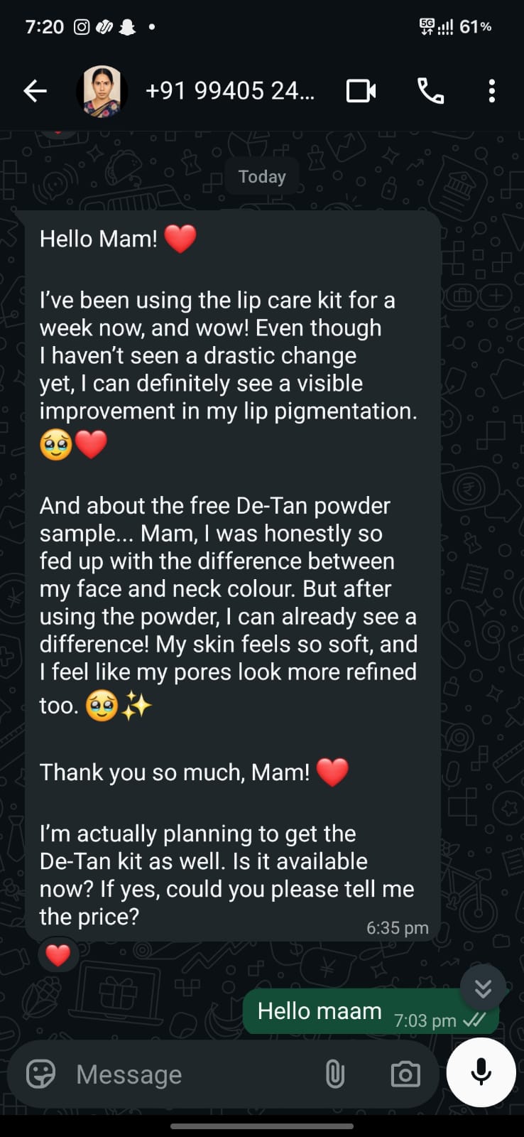 Customer Conversation 1